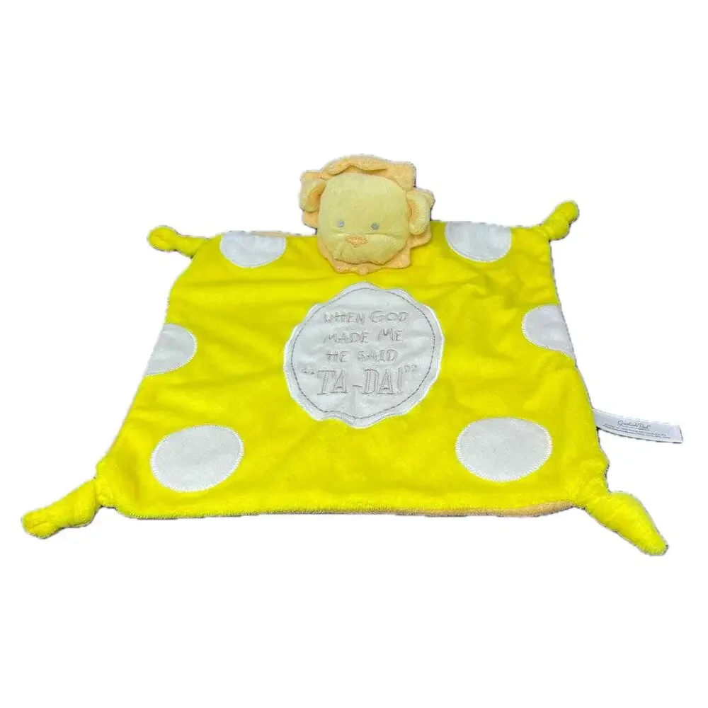 Grasslands Road Baby Lion Yellow‎ Lovey Security Blanket Plush When God Made Me
